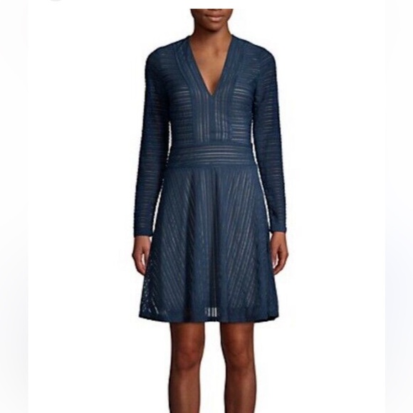 NWOT  BCBG Maxazria Jacquard Flare Dress - Women’s XS - Picture 1 of 6
